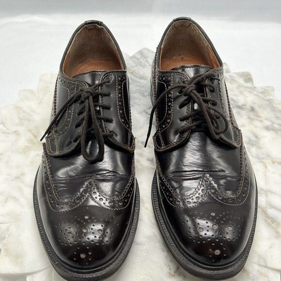 Stafford Executive Sz 9.5M Oxford Burgundy Leather Wingtip Brogue Lace Shoes main image 6